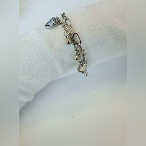 Silver Heart Charm Bracelet